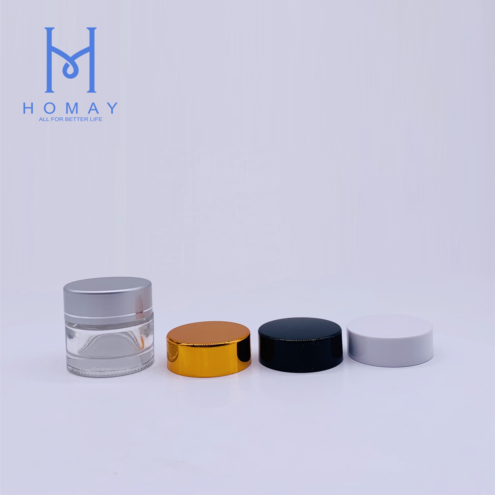 Wholesale glass cosmetic cream jar cosmetic bottle for personal care