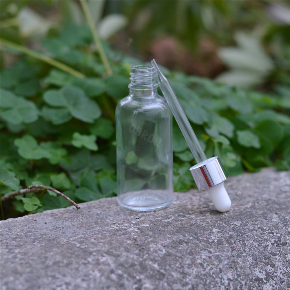 Wholesale glass dropper bottle 10ml 15ml 20ml 30ml 50ml clear amber black glass perfume essential oil bottle cosmetic bottles