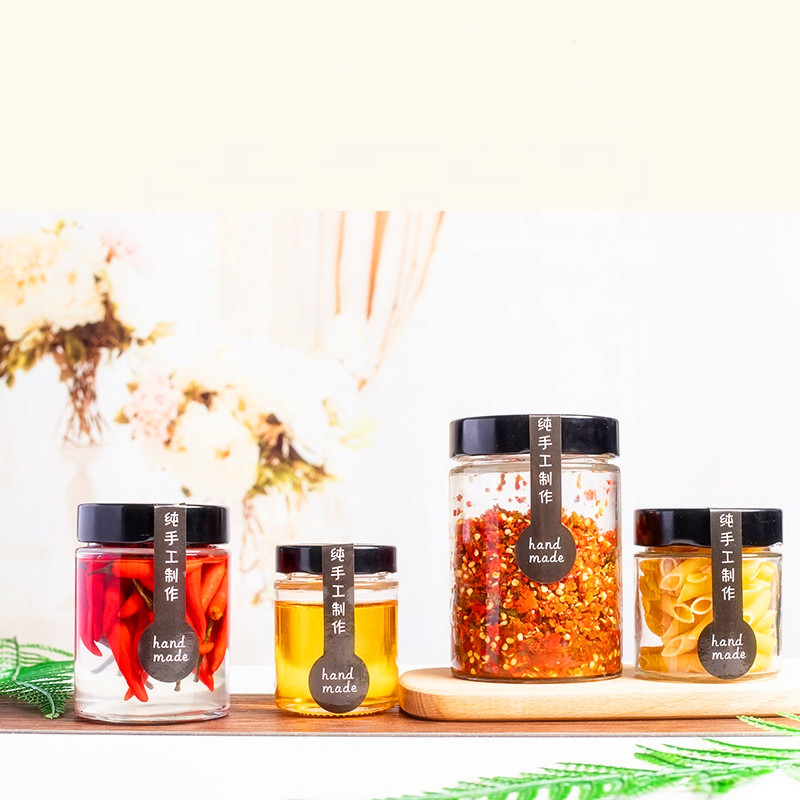 Wholesale glass jar food grade glass jar food storage glass jar