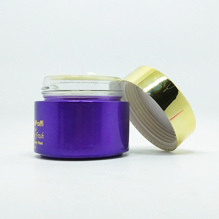 Wholesale glass jars in bulk 5g 10g 20g 30g 50g 100g 60ml 100ml gold metal lid empty cosmetic cream glass jar