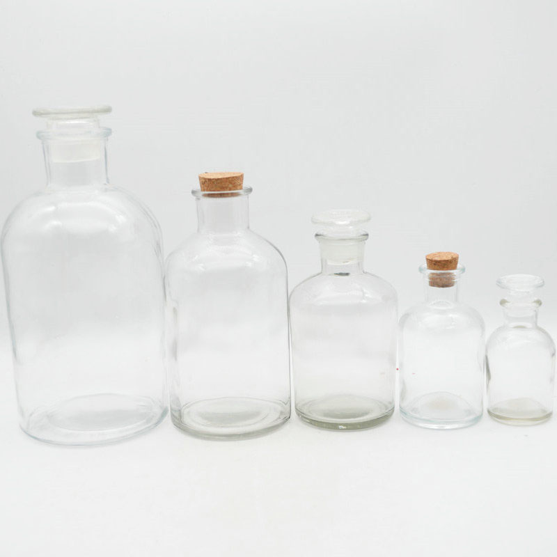 Wholesale glass reagent bottle customized high quality 60ml -1000ml  pharmaceutical glass apothecary bottle