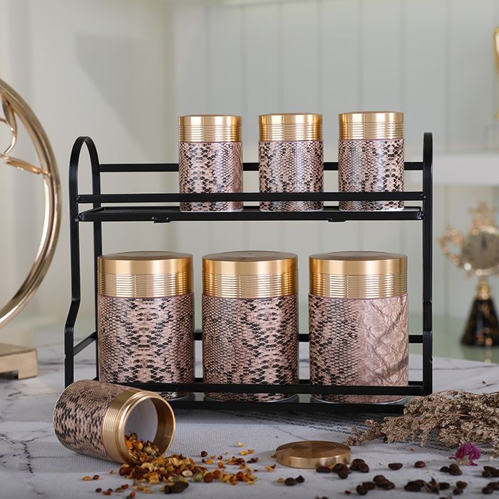 Wholesale gold lid storage tanks coffee caddy porcelain canister sets luxury ceramic jars candy storage jar