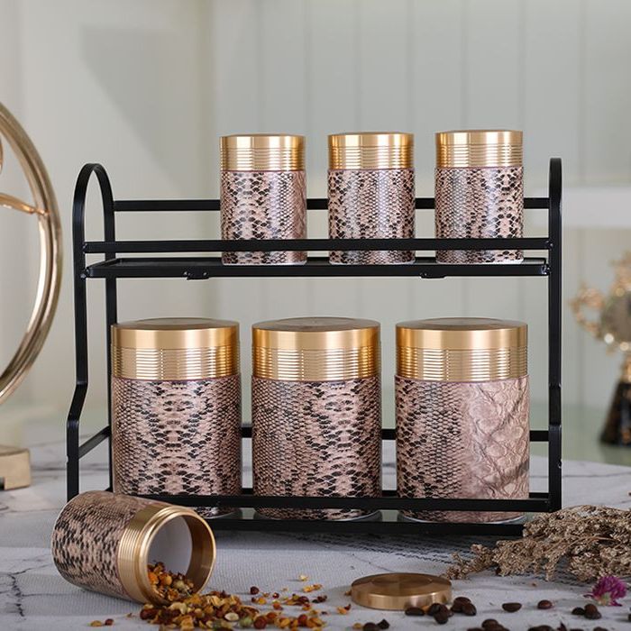 Wholesale gold lid storage tanks coffee caddy porcelain canister sets luxury ceramic jars candy storage jar