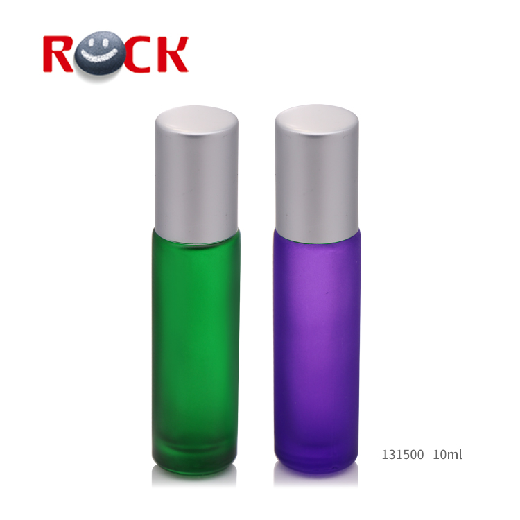 Wholesale green 10ml roll on bottle with metal roller