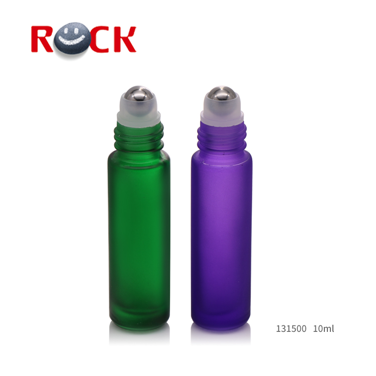 Wholesale green 10ml roll on bottle with metal roller