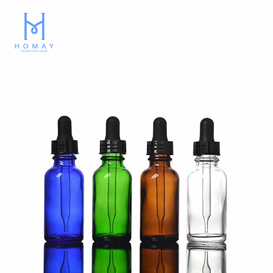 Wholesale green Boston round glass bottle 0.5oz/1oz/2oz/4oz glass bottle with spray pumps