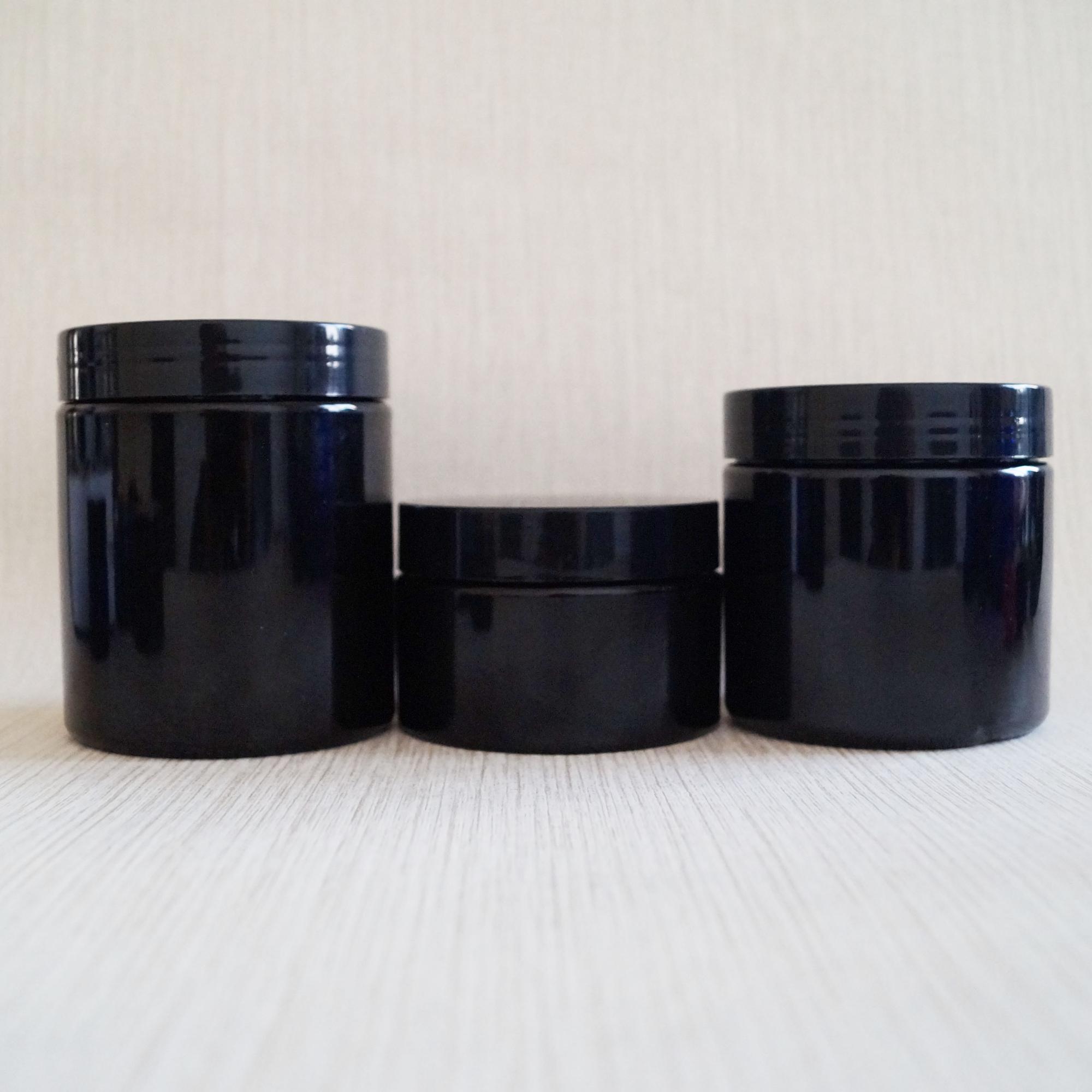 Wholesale hair care products container 250ml plastic jars amber for hair pomade