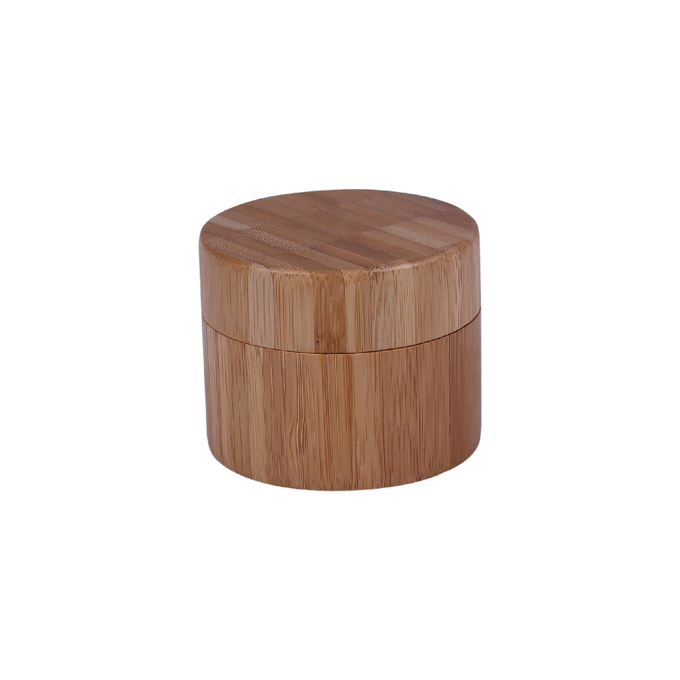Wholesale high quality 100ml bamboo cream cosmetic jar pp inner bamboo pp cream jar