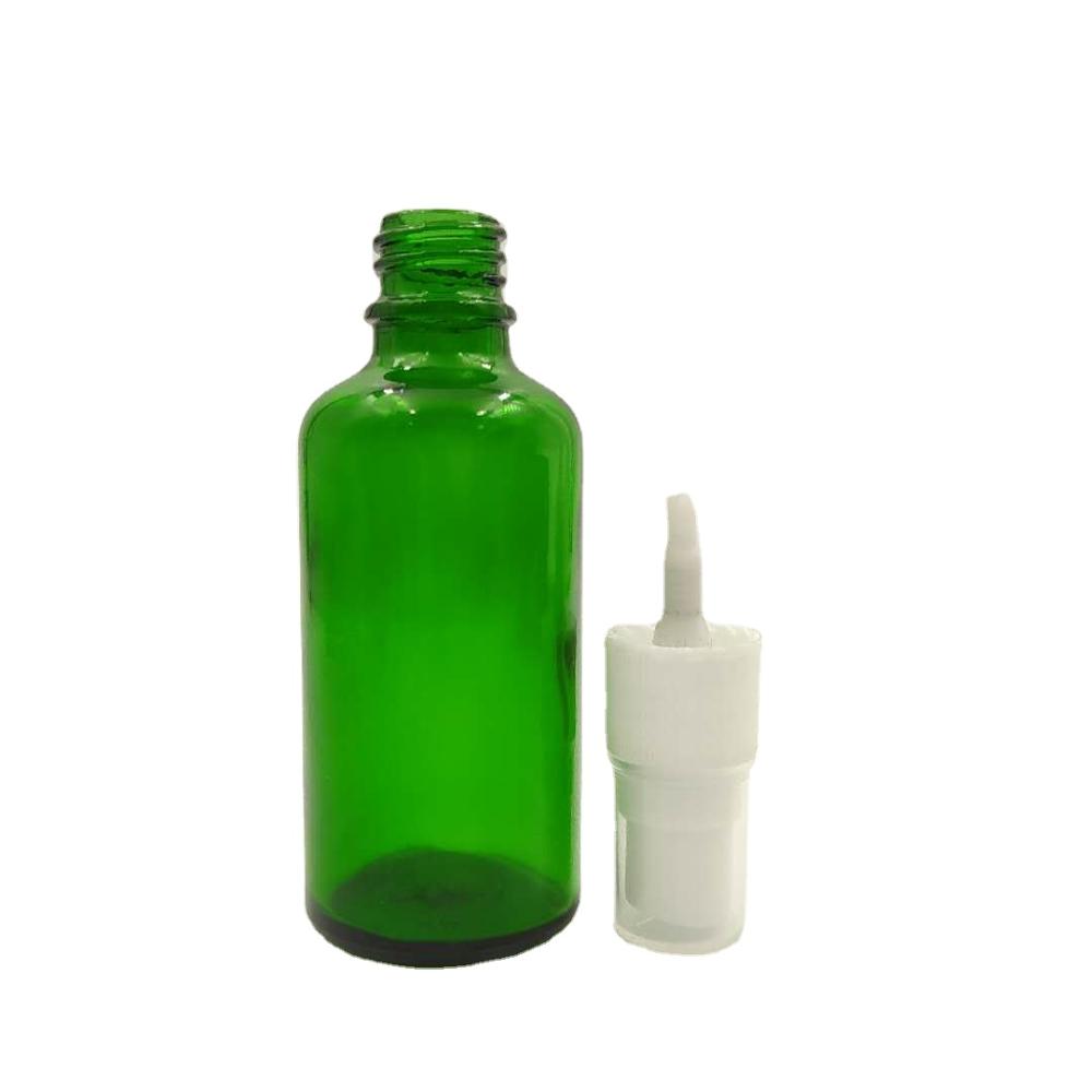 Wholesale high quality 50ml glass bottle with sprayer bottle spray