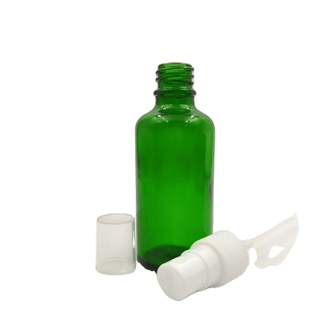 Wholesale high quality 50ml glass bottle with sprayer bottle spray