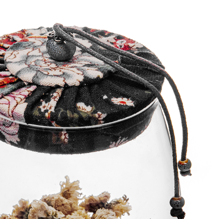 Wholesale high quality clear glass jar for jam and pickle with lid