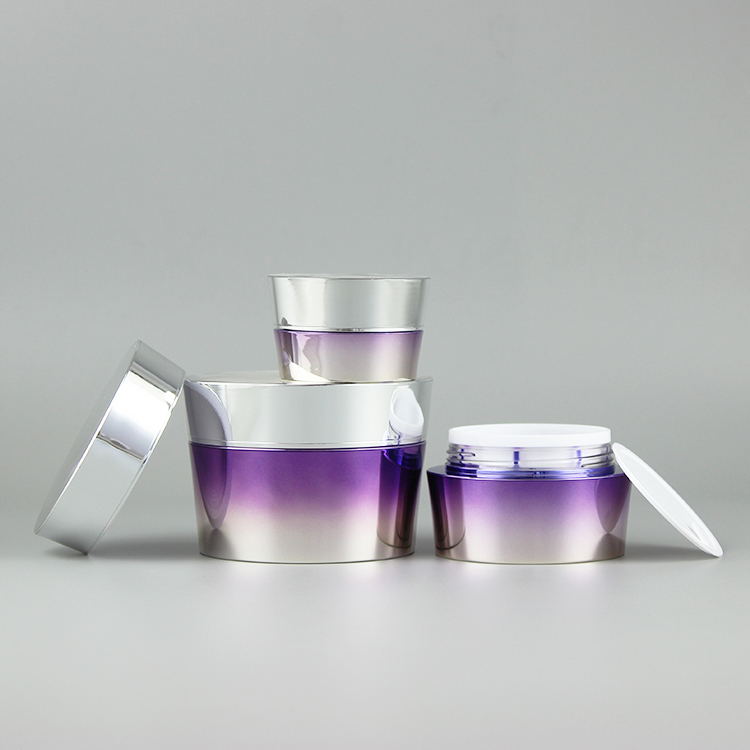 Wholesale high quality cosmetic 5g 10g flat plastic jar with lid