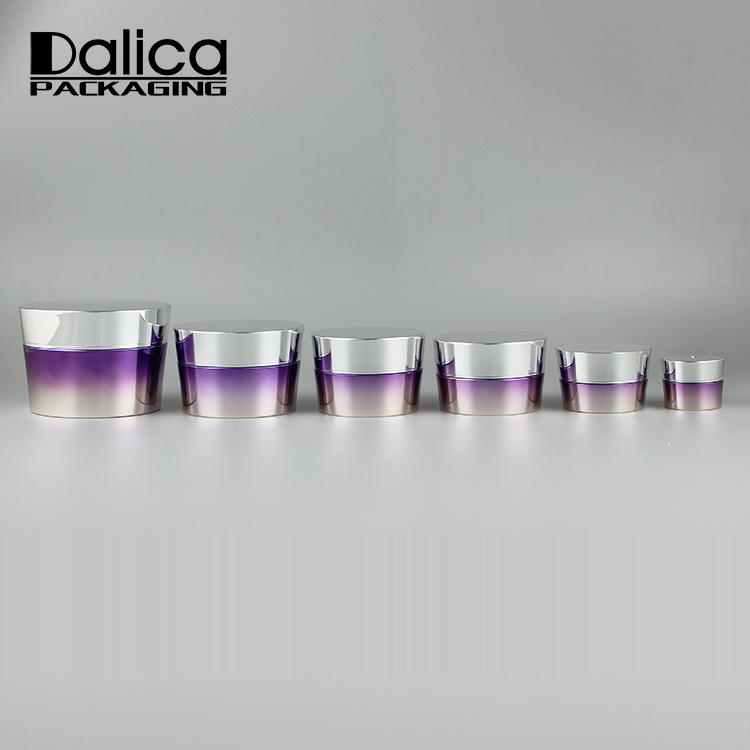 Wholesale high quality cosmetic 5g 10g flat plastic jar with lid