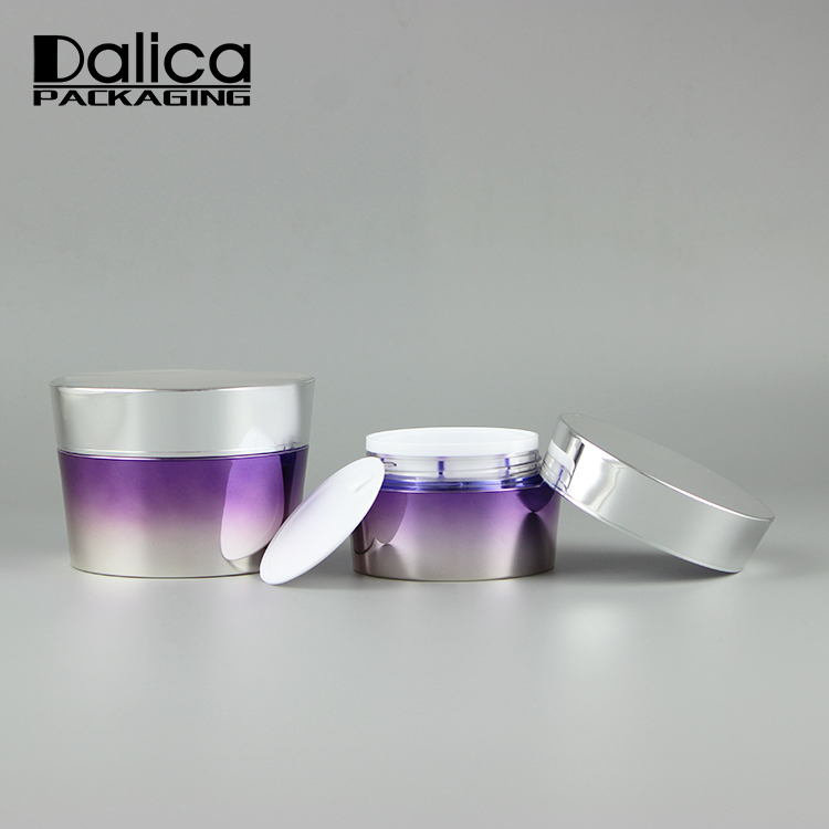 Wholesale high quality cosmetic 5g 10g flat plastic jar with lid