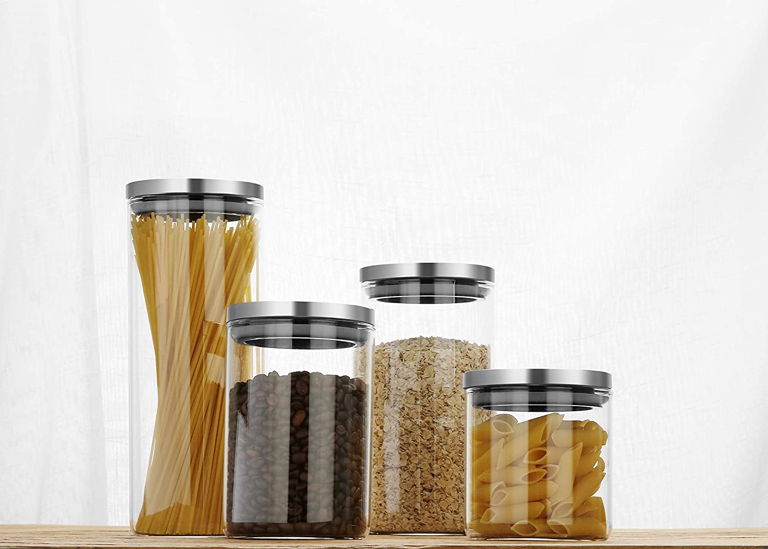 Wholesale high quality empty food storage honey jar glass jars and bottles with mental gap