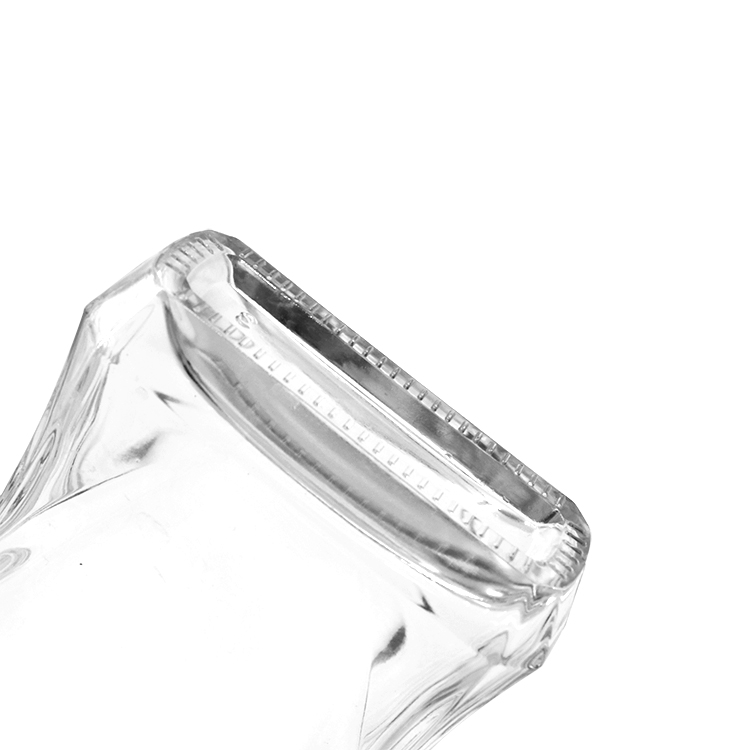 Wholesale high quality flat square label printed 700ml bottles for liquor