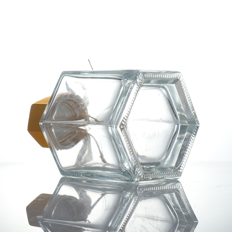 Wholesale high quality luxury square decorative empty reed diffuser glass bottles