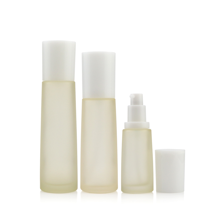 Wholesale high quality perfume spray pump bottle plastic cosmetic packaging travel bottle set with cream jars