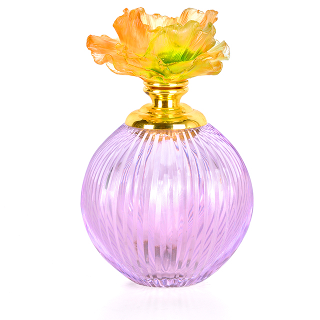 Wholesale hot selling 2021 new favorable pink color high quality luxury glass perfume bottle sets