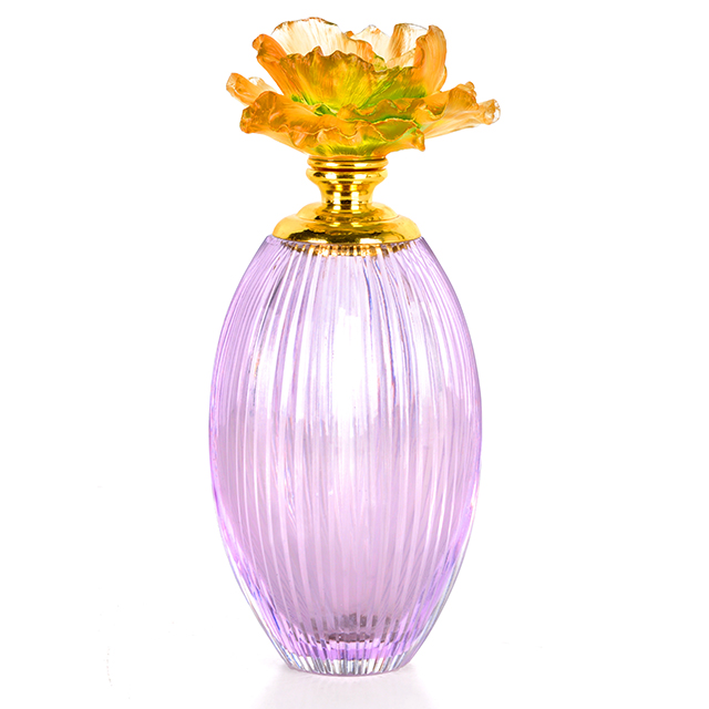 Wholesale hot selling 2021 new favorable pink color high quality luxury glass perfume bottle sets