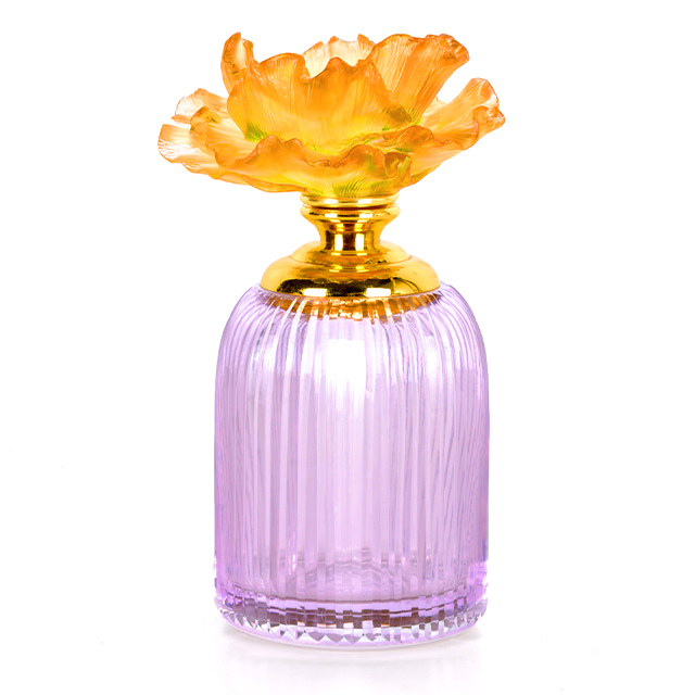 Wholesale hot selling 2021 new favorable pink color high quality luxury glass perfume bottle sets