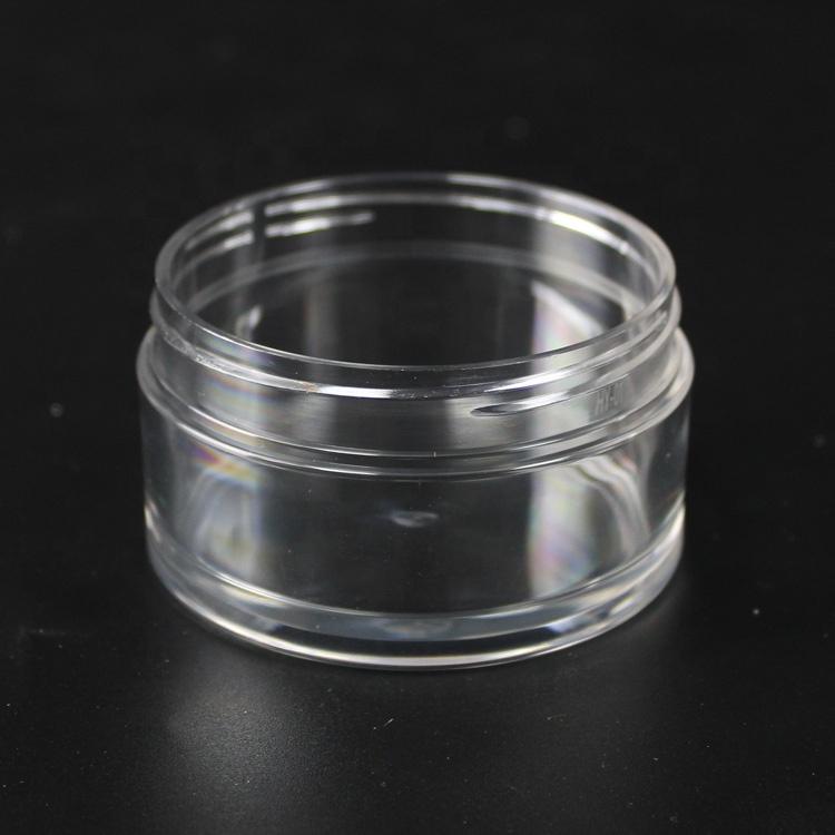 Wholesale household 120ml 100ml 80ml makeup empty transparent PET plastic clear cosmetic jars