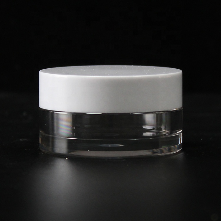Wholesale household 120ml 100ml 80ml makeup empty transparent PET plastic clear cosmetic jars