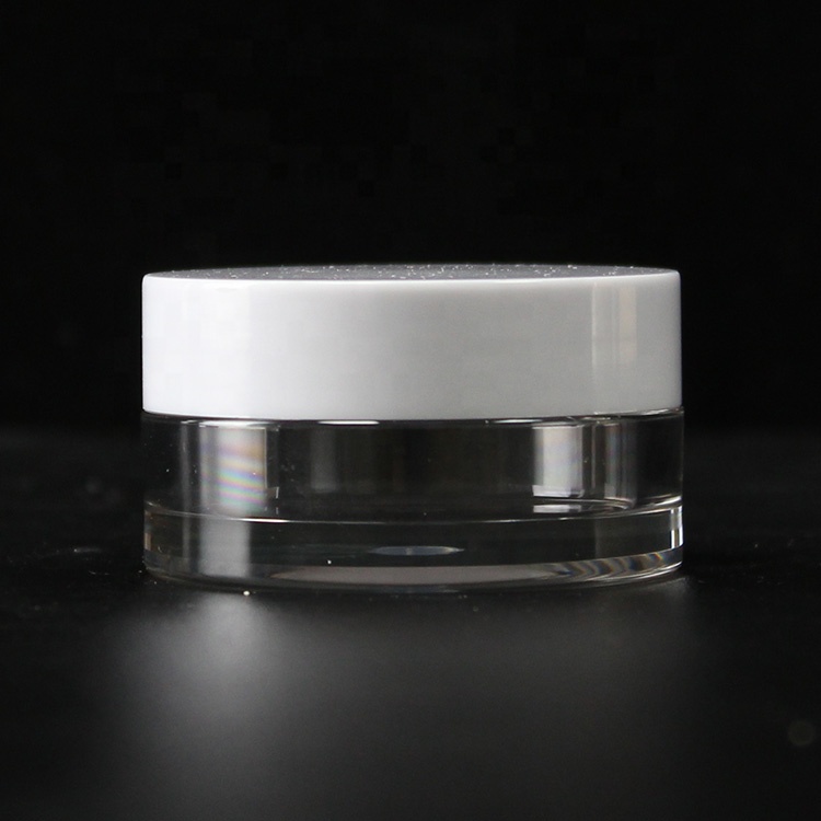 Wholesale household 120ml 100ml 80ml makeup empty transparent PET plastic clear cosmetic jars
