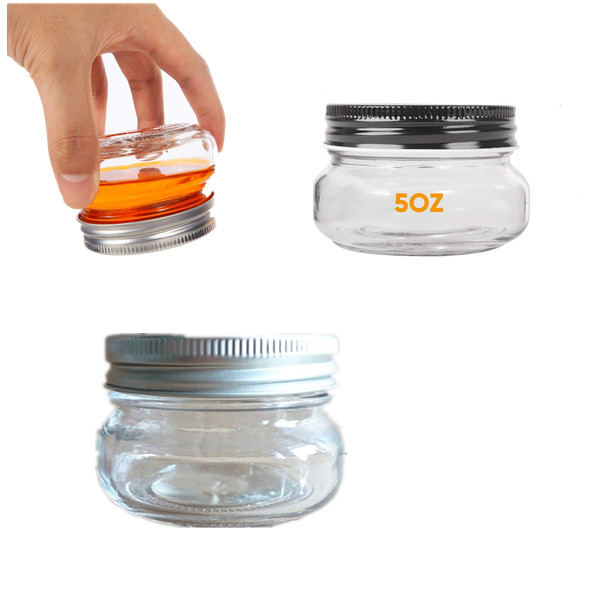 Wholesale in Bulk Glass Mini 150ml 5OZ Jelly Storage for Honey Jam Baby Food Mason Jars with Lids