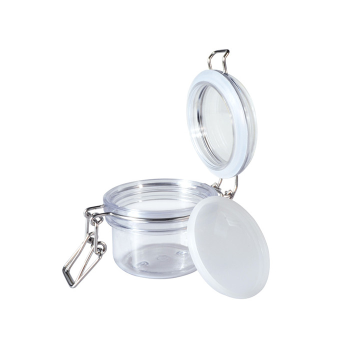 Wholesale in stock 150ml reusable pet air tight jam jar with silicone ring