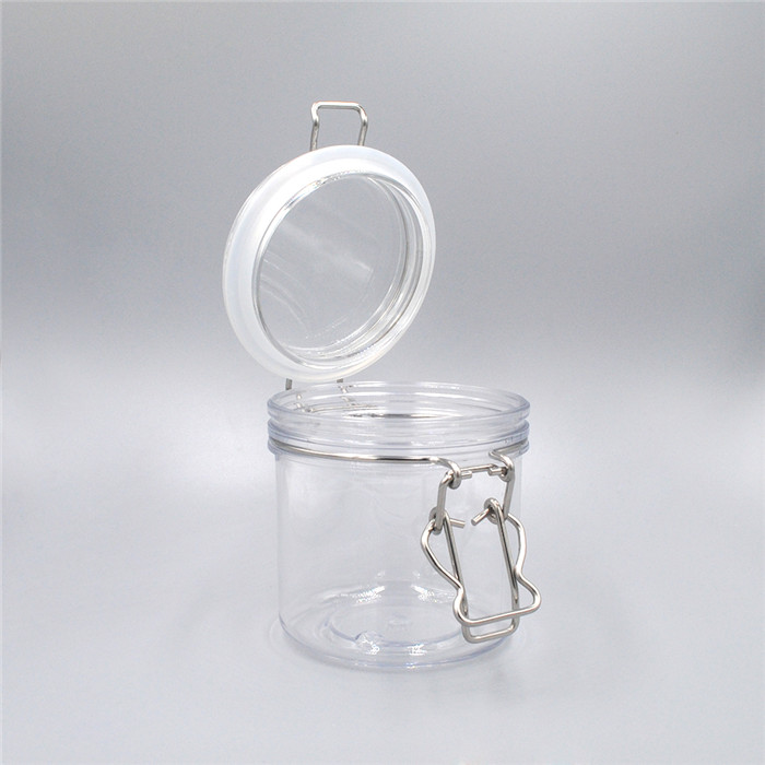 Wholesale in stock 150ml reusable pet air tight jam jar with silicone ring