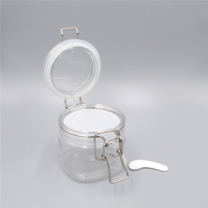 Wholesale in stock 150ml reusable pet air tight jam jar with silicone ring