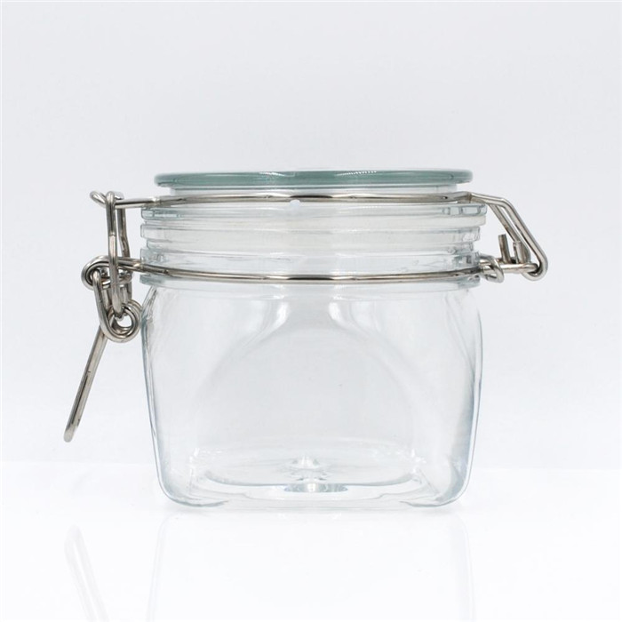 Wholesale in stock 150ml reusable pet air tight jam jar with silicone ring