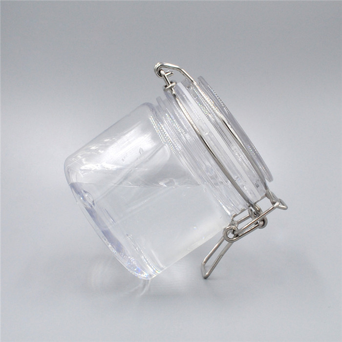 Wholesale in stock 150ml reusable pet air tight jam jar with silicone ring