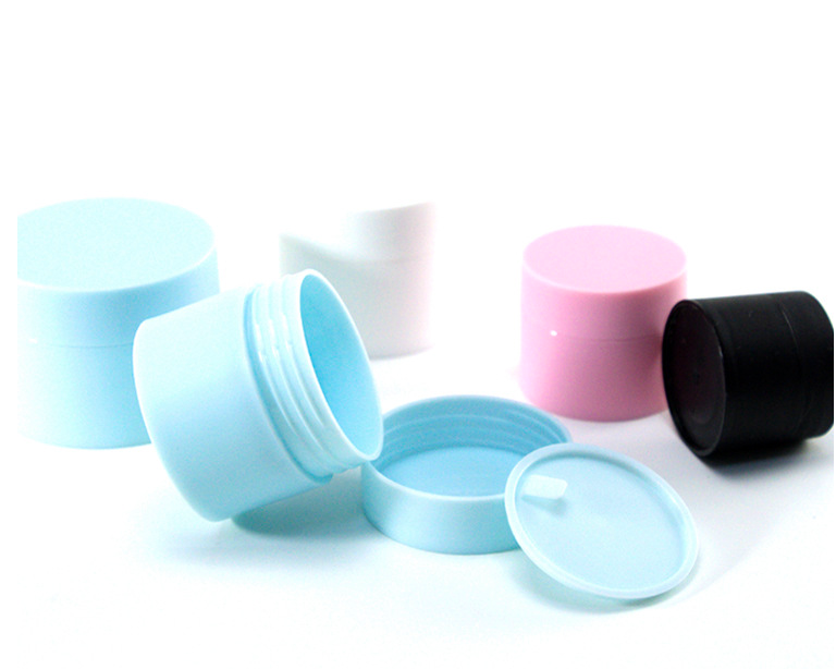 Wholesale jar suppliers pink frosted bottle 50ml / 1.6oz beauty face cream pp cosmetic container plastic cream jar