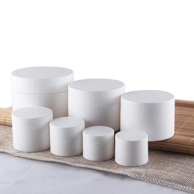 Wholesale jar suppliers pink frosted bottle 50ml / 1.6oz beauty face cream pp cosmetic container plastic cream jar