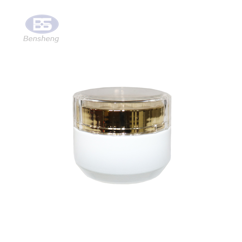 Wholesale jars and bottles for cosmetics, olive oil green cosmetic slant glass jar 15 30 50 ml cosmetics jar
