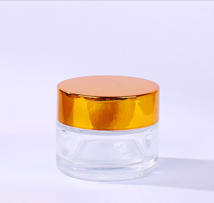Wholesale jars and bottles for cosmetics, olive oil green cosmetic slant glass jar 15 30 50 ml cosmetics jar