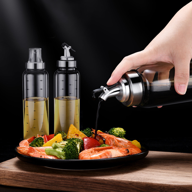 Wholesale kitchen oil and vinegar dispenser glass bottles
