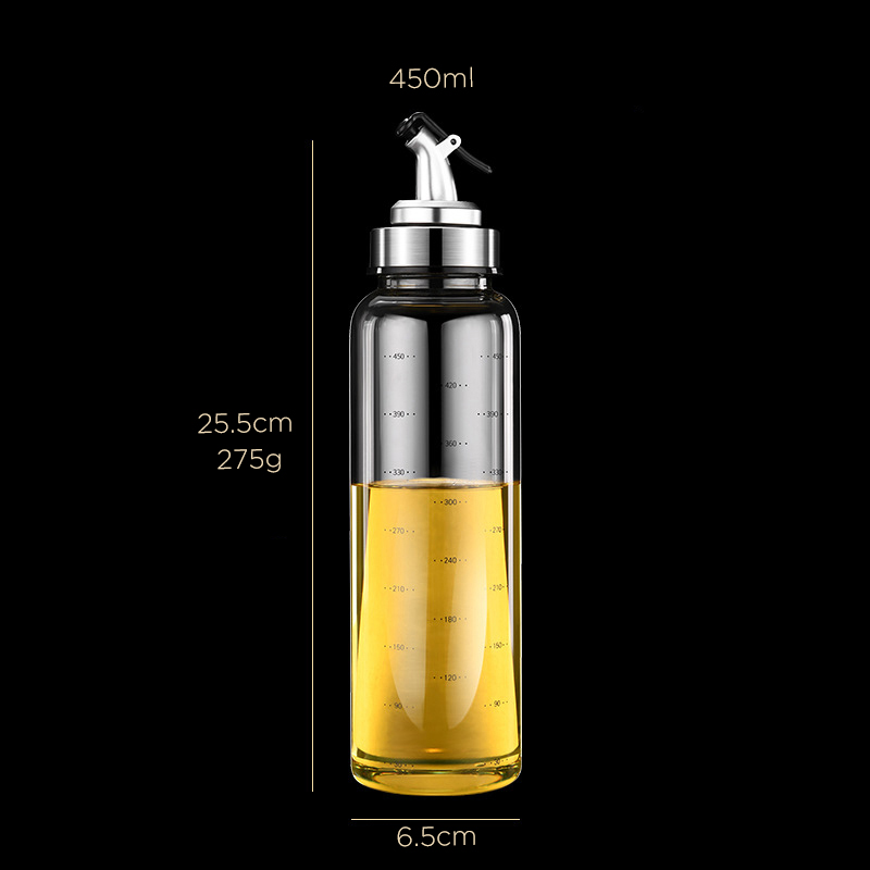 Wholesale kitchen oil and vinegar dispenser glass bottles
