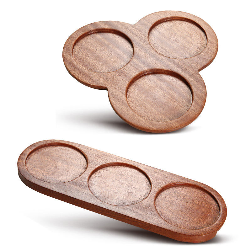 Wholesale kitchen seasoning boxes feature glass seasoning jars, wooden spoon lid and base for easy storage of three-piece sets