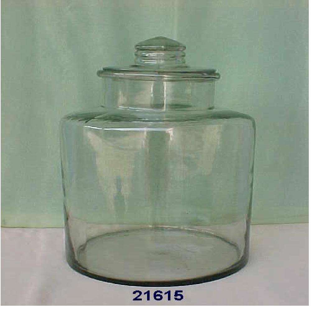 Wholesale large capacity 2-3L round glass jar airtight glass canister with glass lid