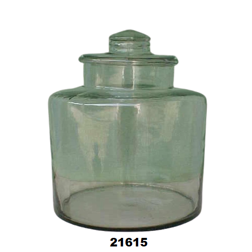 Wholesale large capacity 2-3L round glass jar airtight glass canister with glass lid