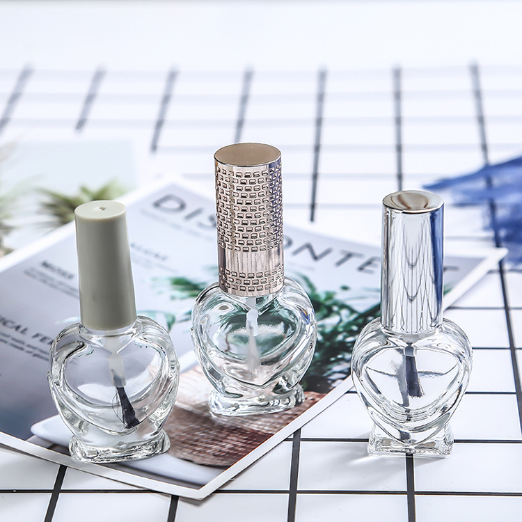 Wholesale luxury 10ml design 15ml empty nail polish glass bottle uv nail polish bottle with brush cap