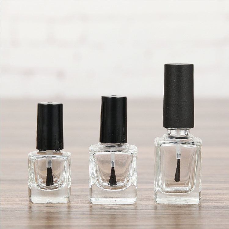 Wholesale luxury 10ml design 15ml empty ncolor coated gel nail polish bottle with brush cap