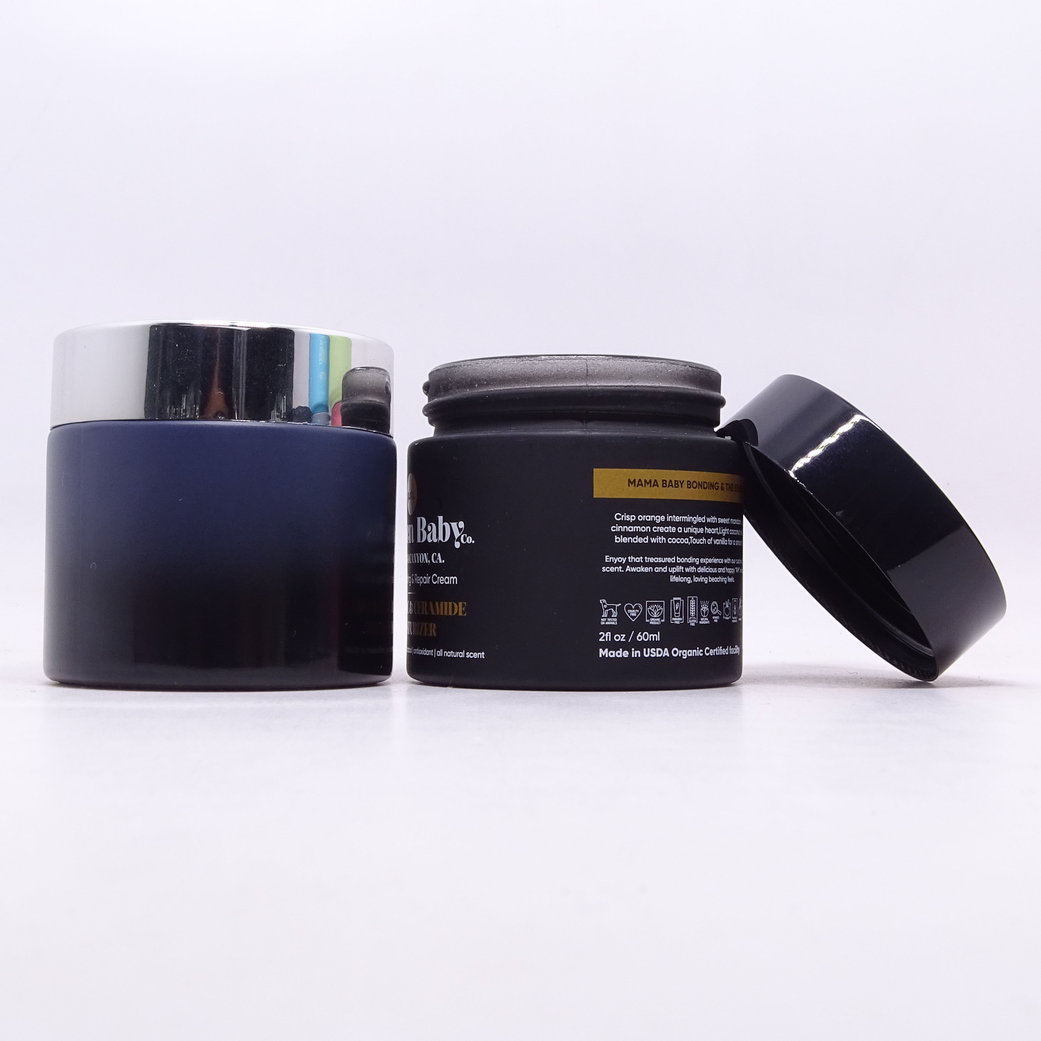 Wholesale luxury 30ml 50ml 100ml 120ml 150ml cosmetic frosted glass frosted black jar