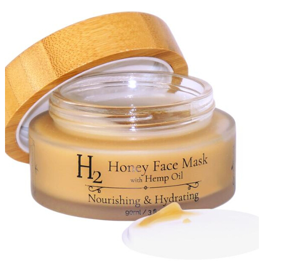 Wholesale luxury Engravable cosmetic packaging 5g 15g 30g 50g 100g frosted glass jar bamboo lid