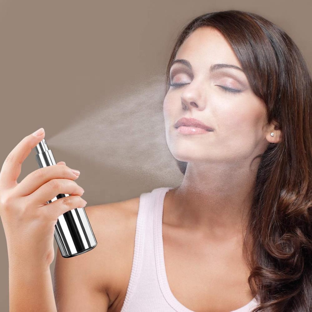 Wholesale luxury empty refillable roller glass aluminum oil spray 10ml 50ml UV perfume bottles