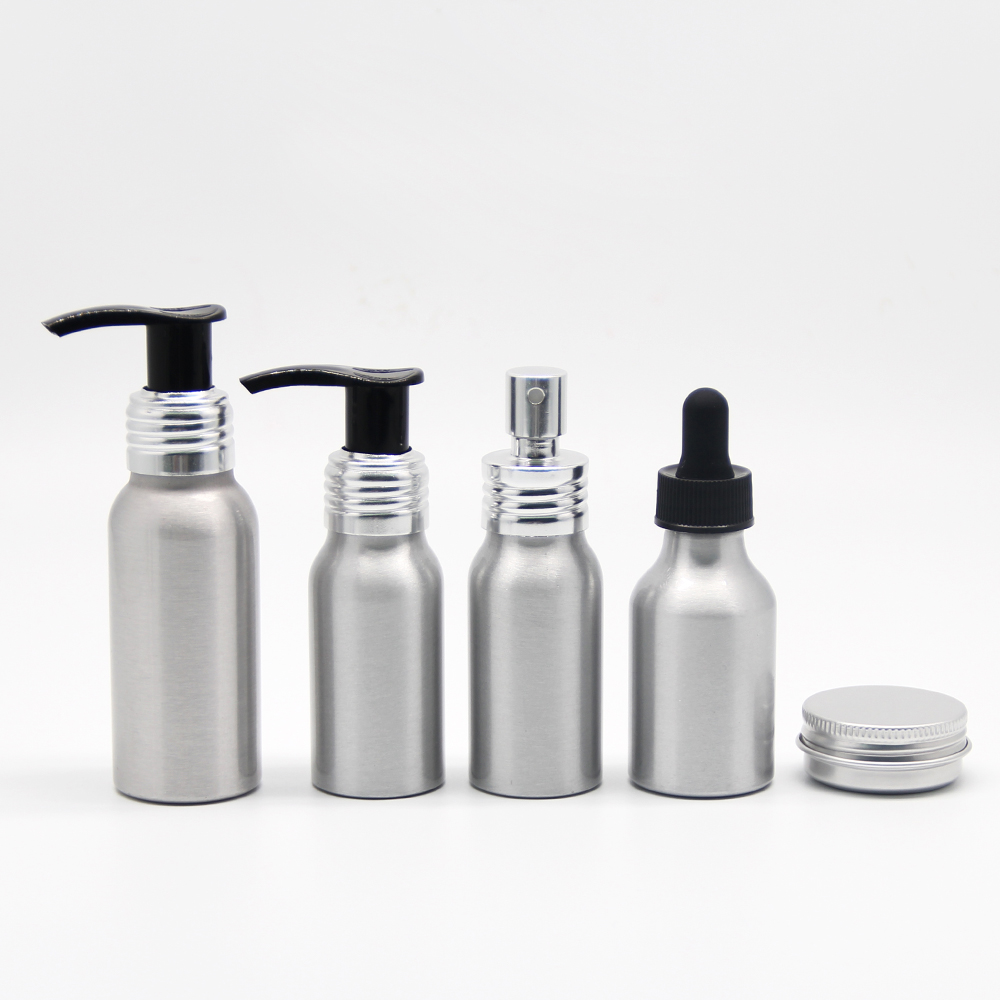 Wholesale luxury mini airplane travel cosmetic bottle set kit made in china