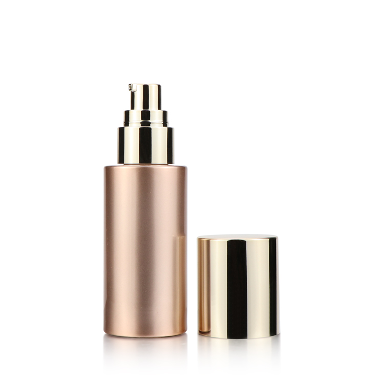 Wholesale luxury skincare packaging cosmetic pump glass bottle cosmetic cream bottle with plastic pump